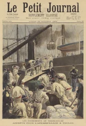 Vorbereitungen für die französische Militärexpedition nach Madagaskar